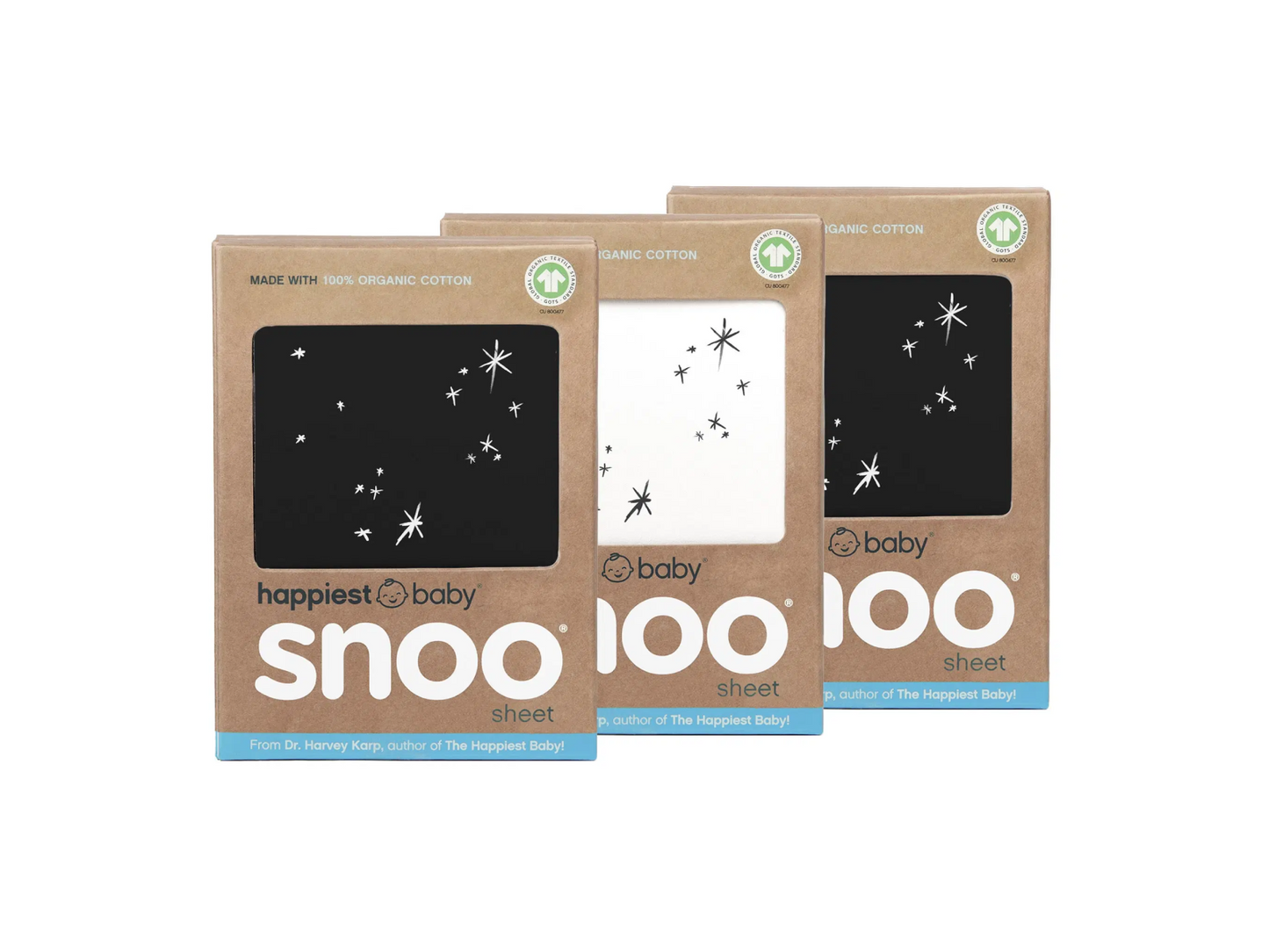 SNOO Organic Baby Cot Sheets 3 Pack