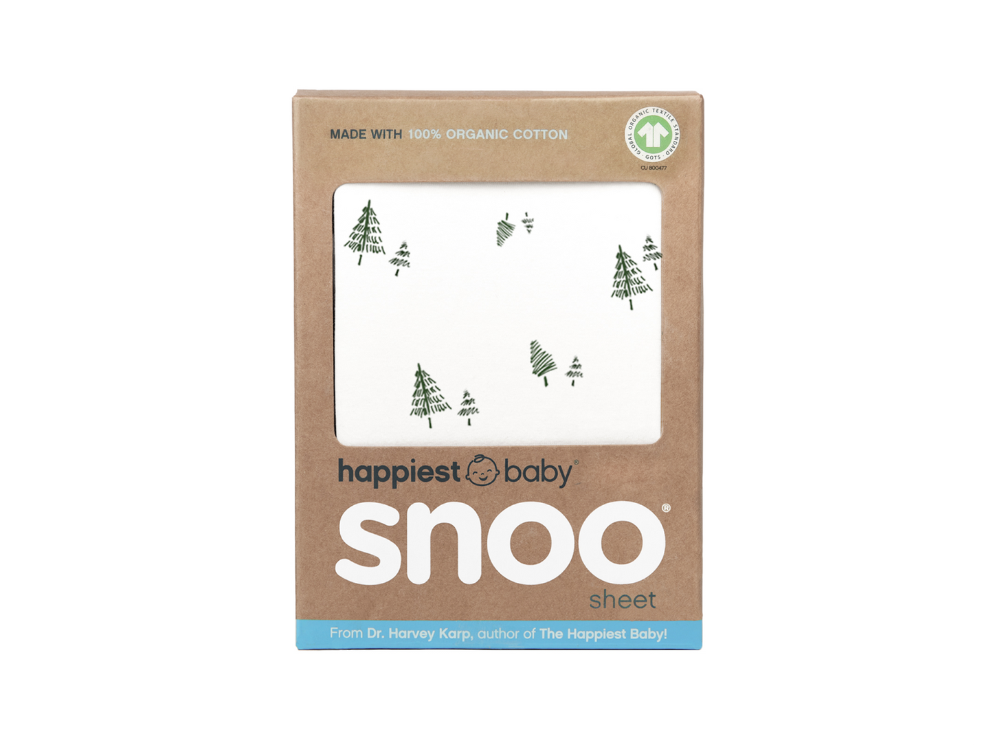 100% Organic Cotton SNOO Baby Cot Fitted Sheet