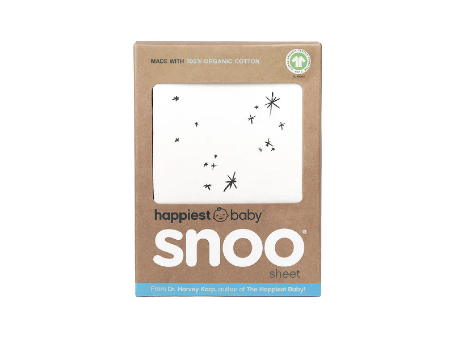 100% Organic Cotton SNOO Baby Cot Fitted Sheet