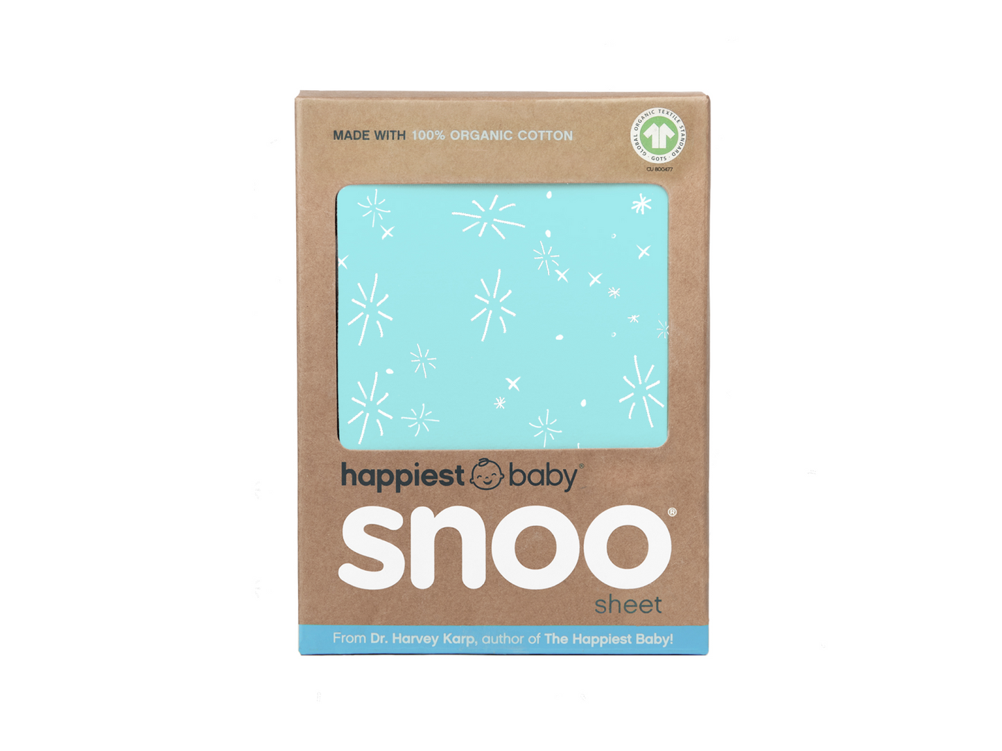 100% Organic Cotton SNOO Baby Cot Fitted Sheet