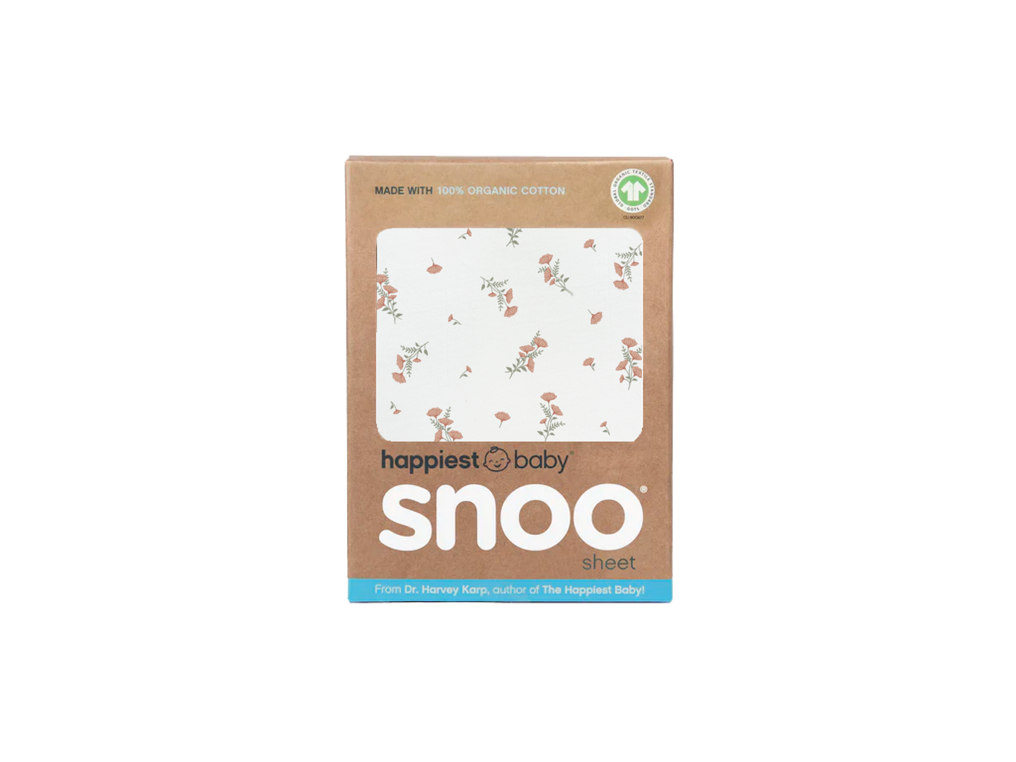 100% Organic Cotton SNOO Baby Cot Fitted Sheet